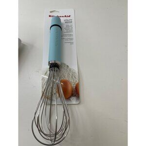 KitchenAid Utility Whisk Ice‎ Blue Grip Stainless Steel Wires Dishwasher Safe